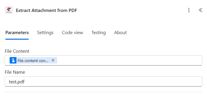 Estrai allegati da PDF Power Automate